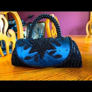 Vintage Beaded Black purse